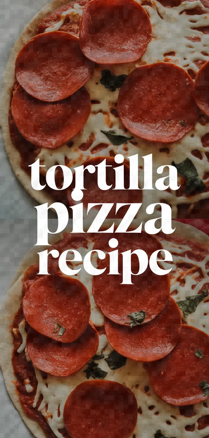 Tortilla Pizza Recipe