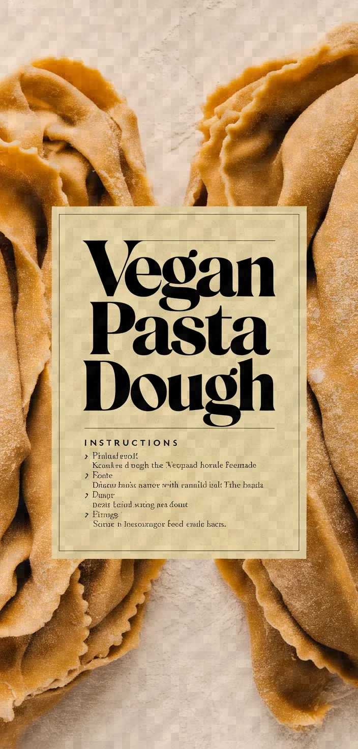 Vegan Homemade Pasta Dough Recipe