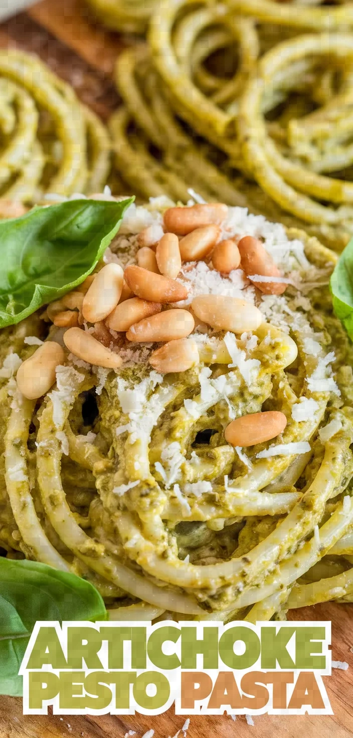 Artichoke Pesto Pasta Recipe