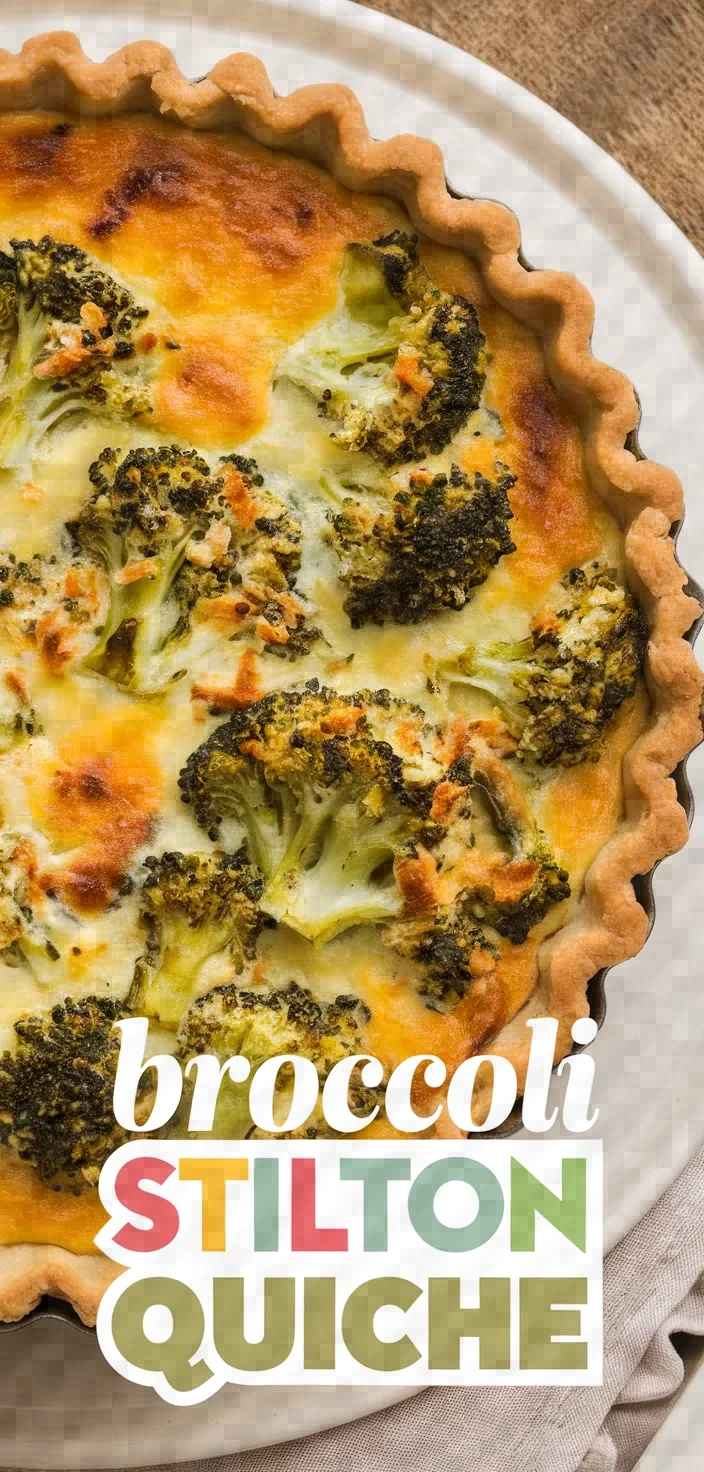 Broccoli Stilton Quiche Recipe