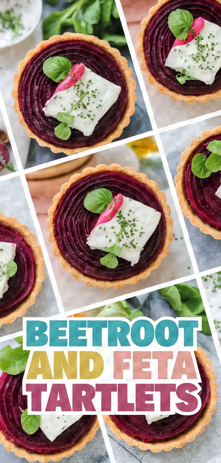 A photo of Beetroot And Feta Tartlets Recipe