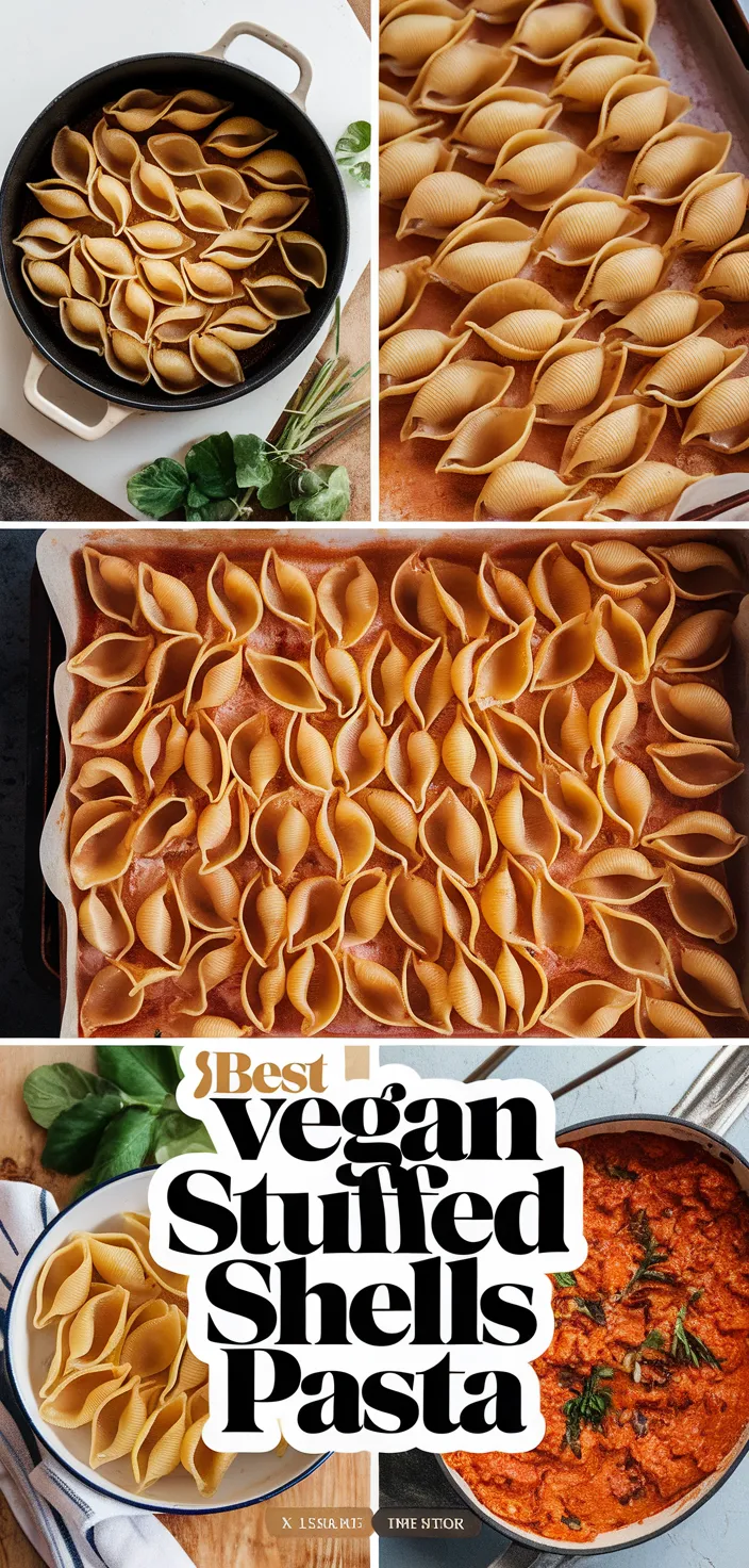 A photo of Best Vegan Stuffed Shells Pasta Recipe