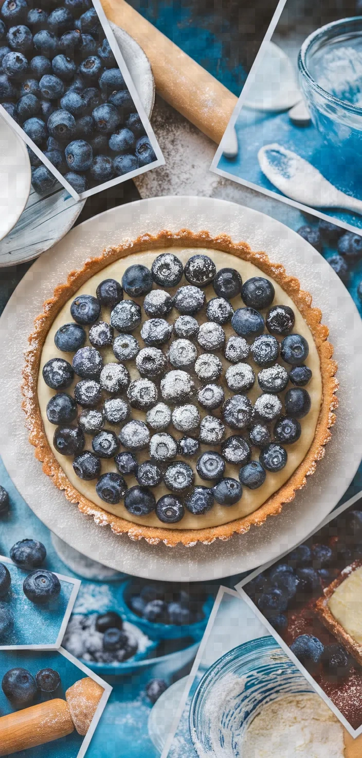 A photo of Blueberry Frangipane Tart Recipe