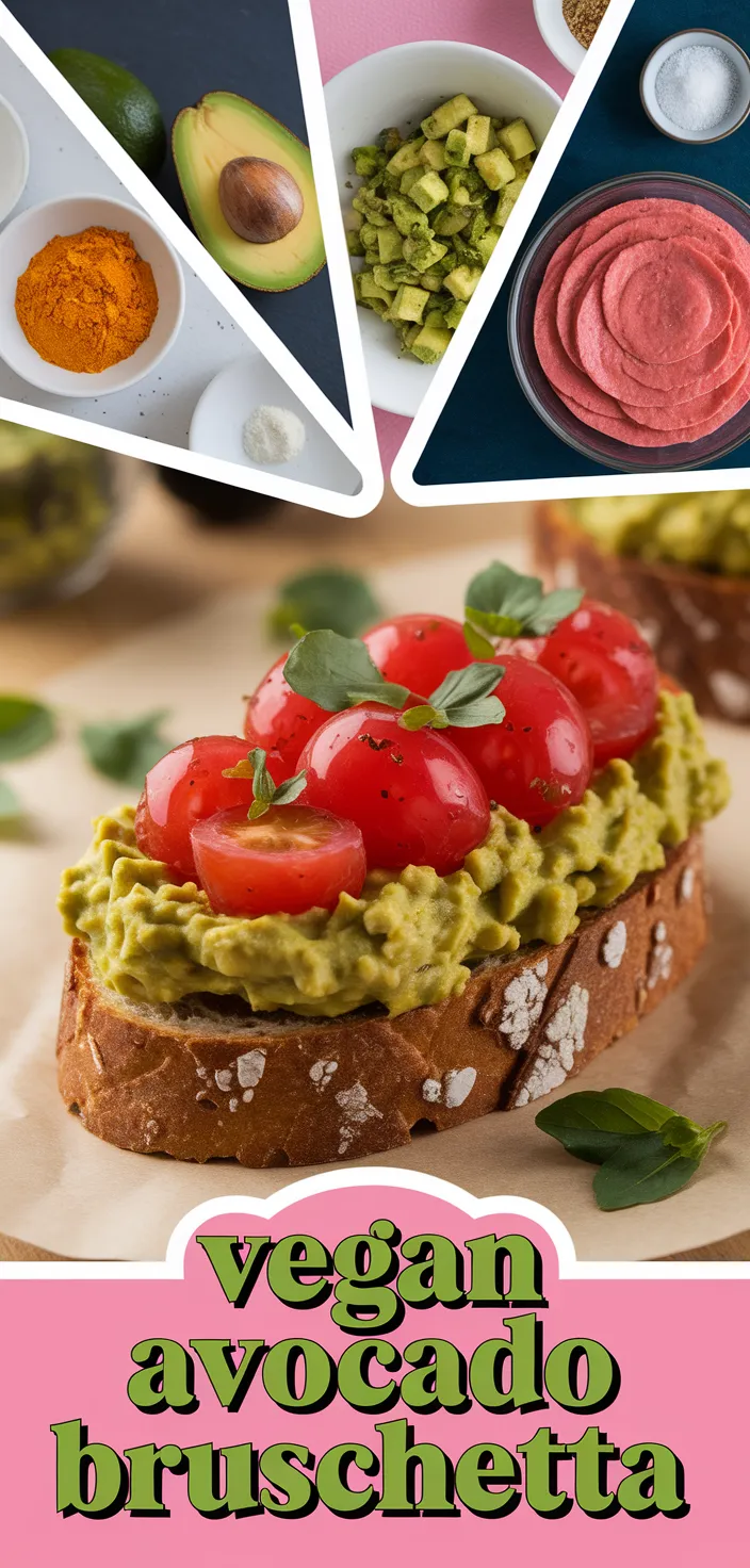 A photo of Easy Vegan Bruschetta Avocado Recipe