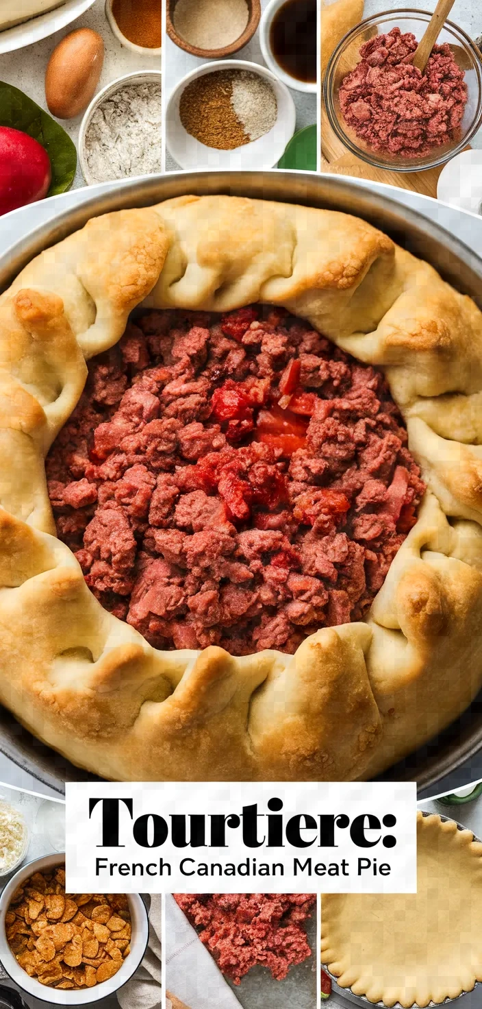 A photo of French Canadian Meat Pie Tourtiere Recipe