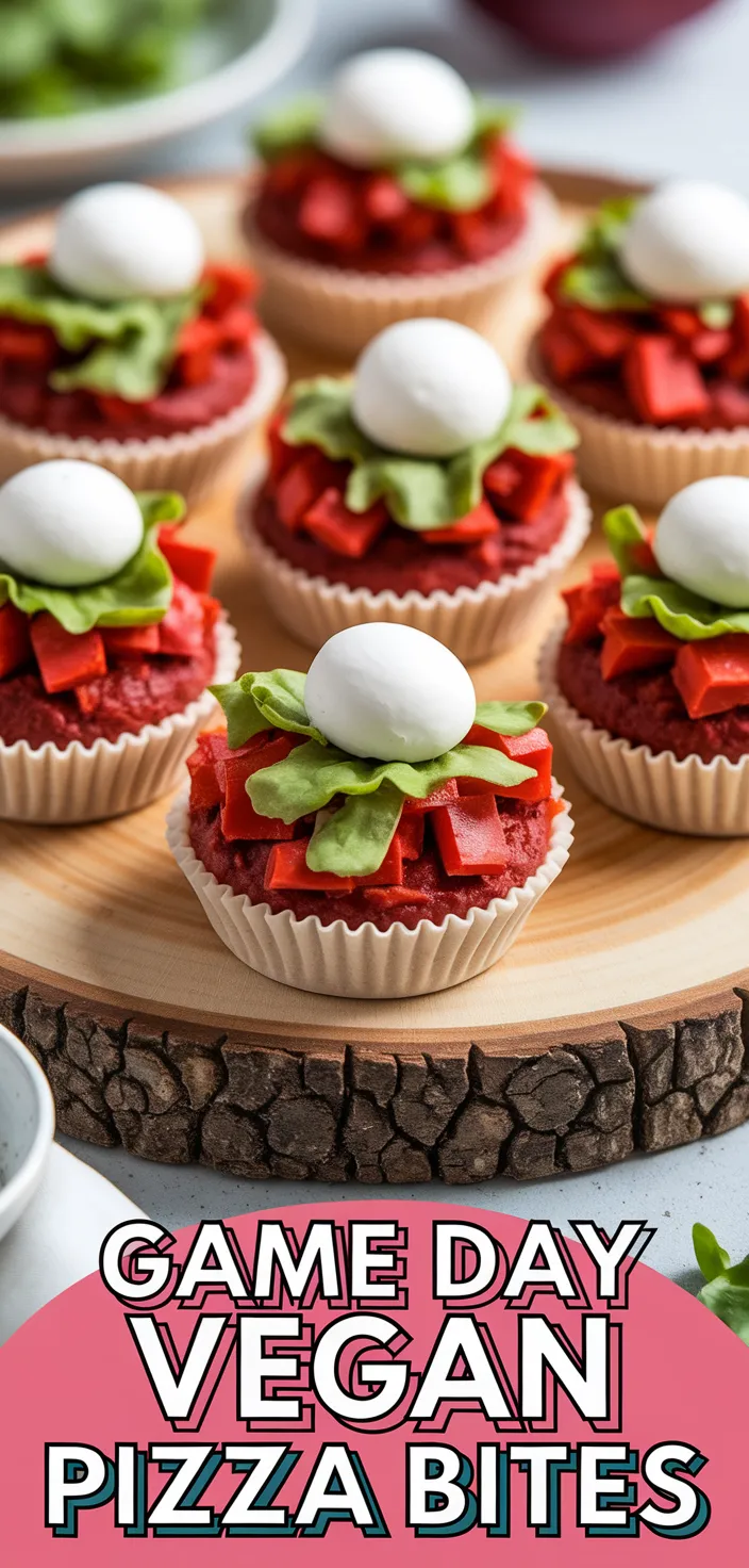 A photo of Game Day Vegan Pizza Bites Recipe