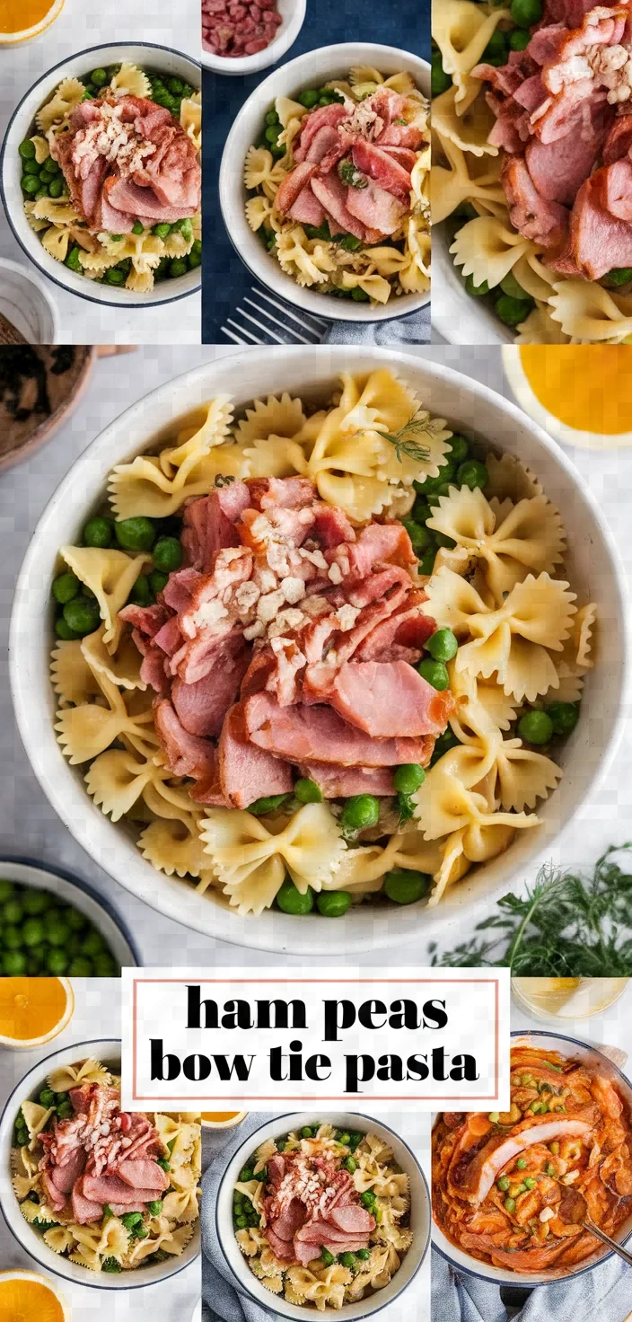 A photo of Ham Peas Bow Tie Pasta Recipe