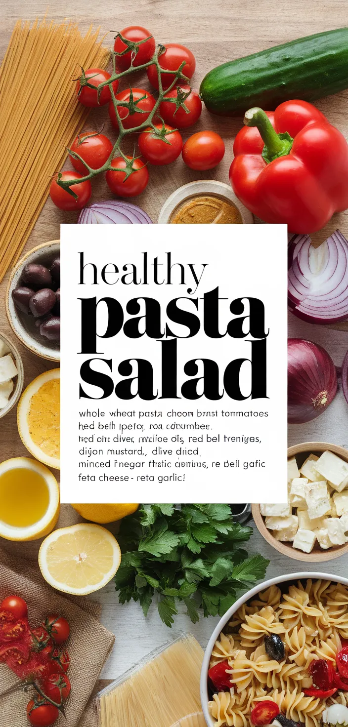 A photo of Healthy Pasta Salad Recipe