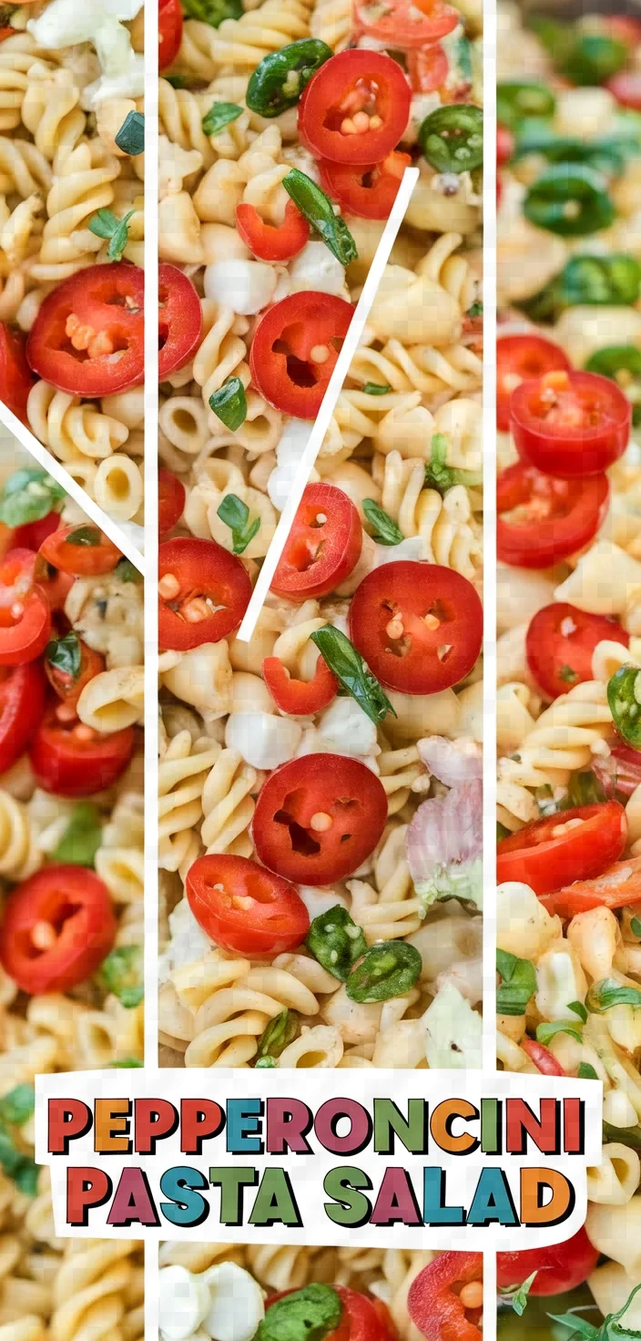 A photo of Pepperoncini Pasta Salad Recipe