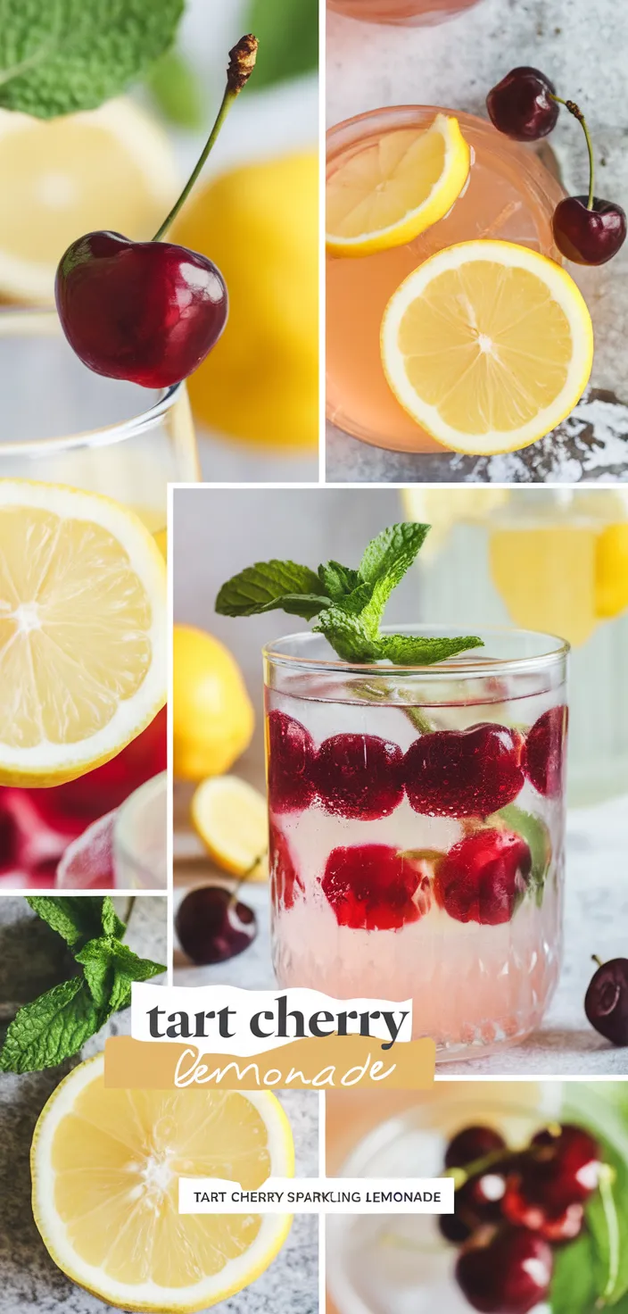 A photo of Tart Cherry Sparkling Lemonade Recipe