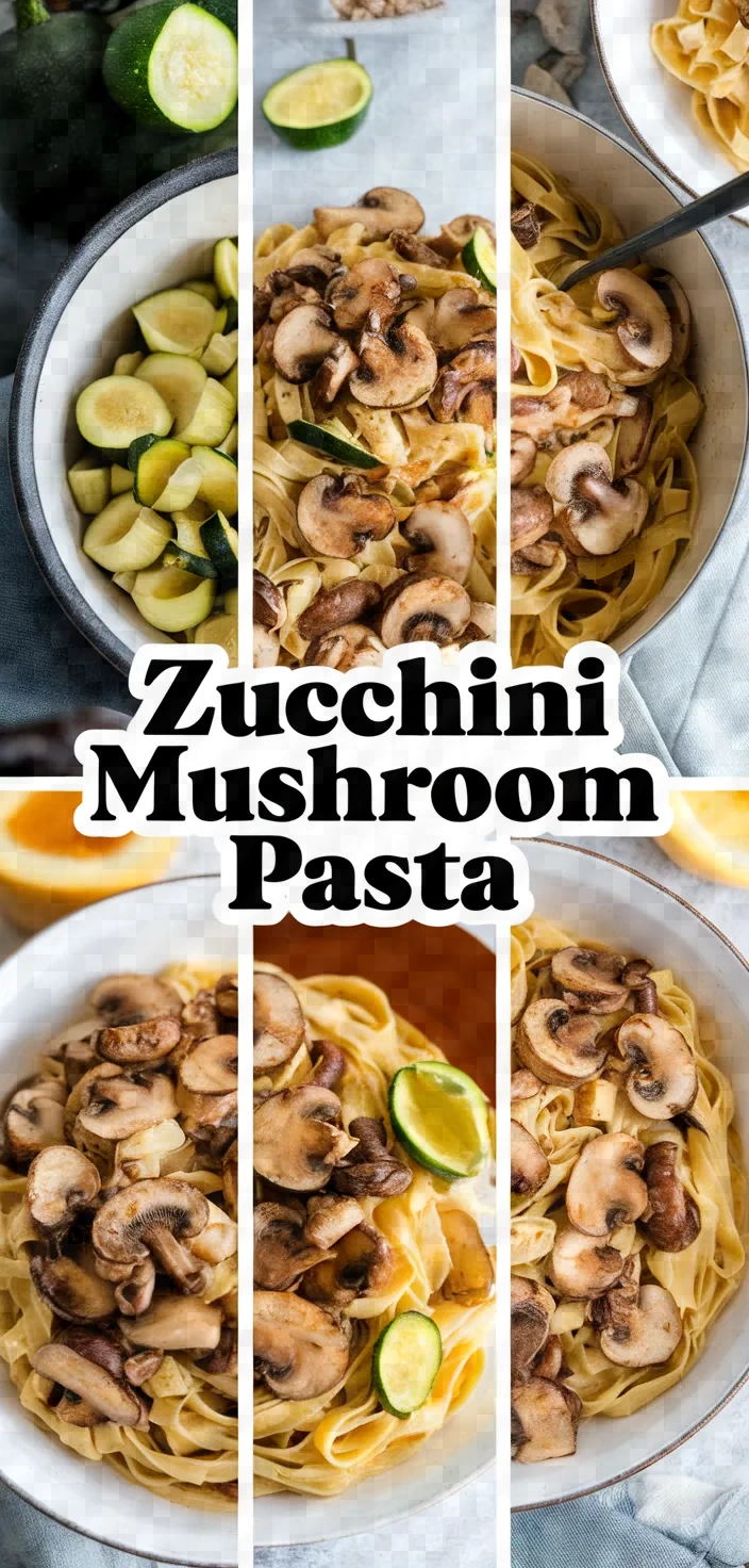 A photo of Zucchini Mushroom Pasta Recipe