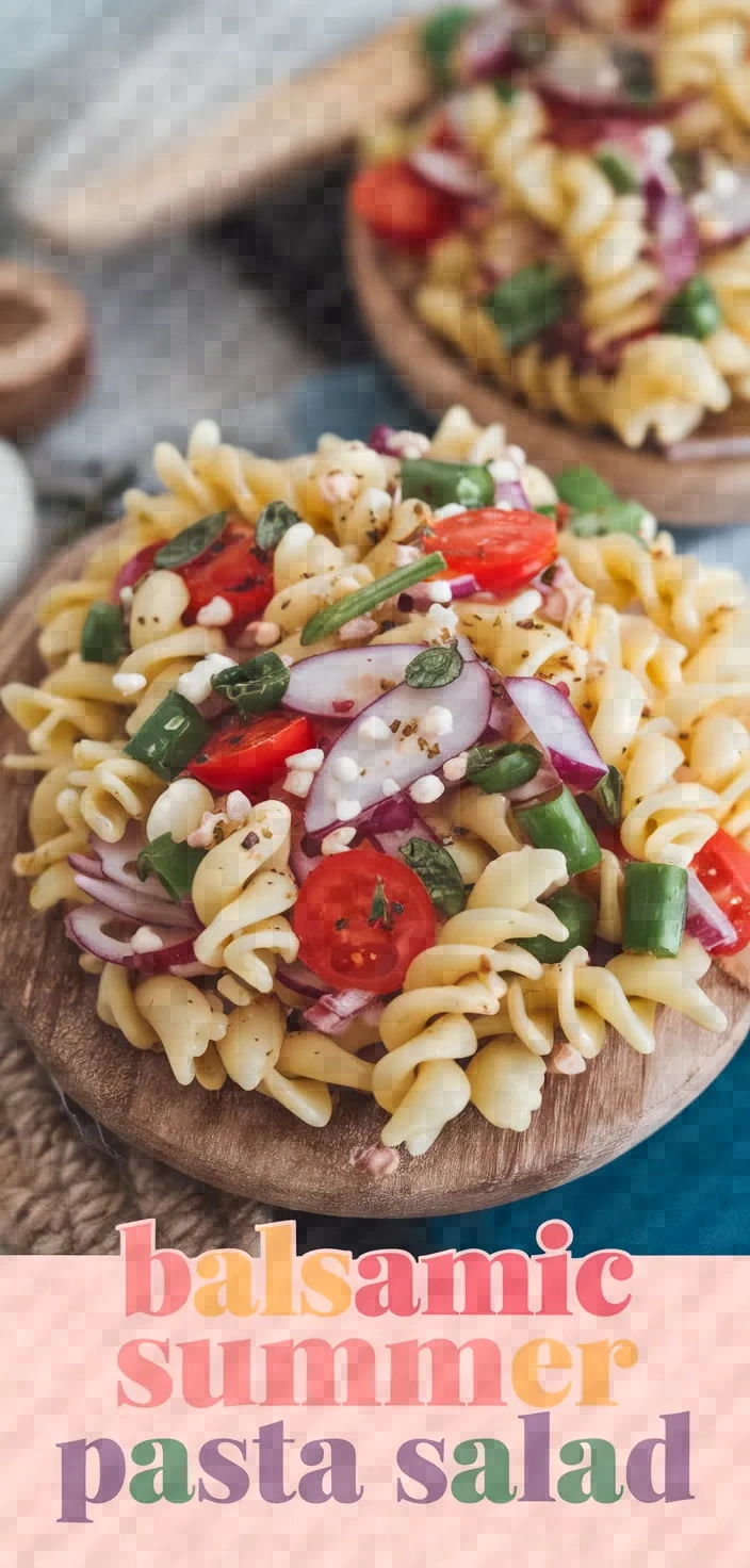 Creamy Balsamic Summer Pasta Salad Recipe