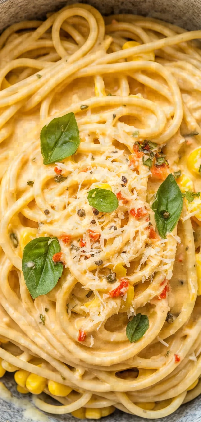 Ingredients photo for Creamy Sweet Corn Pasta Love Lemons Recipe