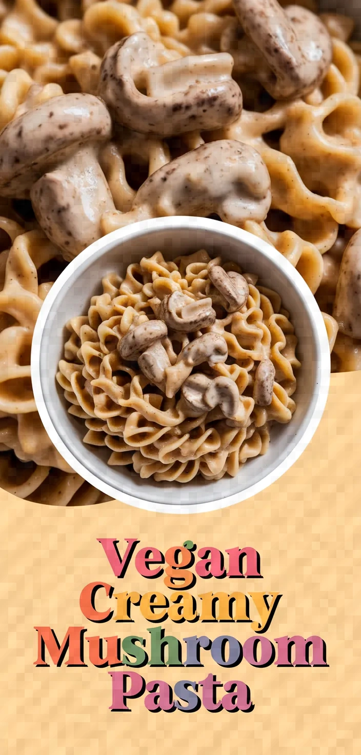 Creamy Vegan Mushroom Pasta Recipe