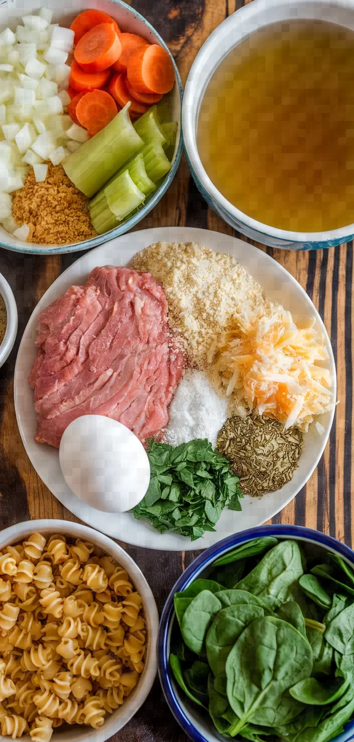 Ingredients photo for Italian Wedding Soup Recipe