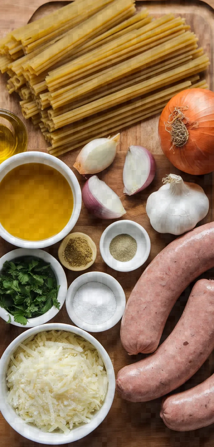 Ingredients photo for Pumpkin Pasta With Sausage Recipe