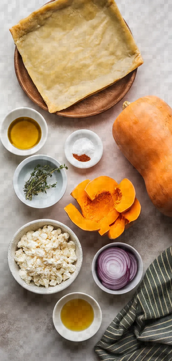 Ingredients photo for Squash Tartlets Recipe