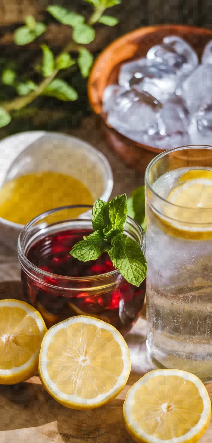 Ingredients photo for Tart Cherry Sparkling Lemonade Recipe