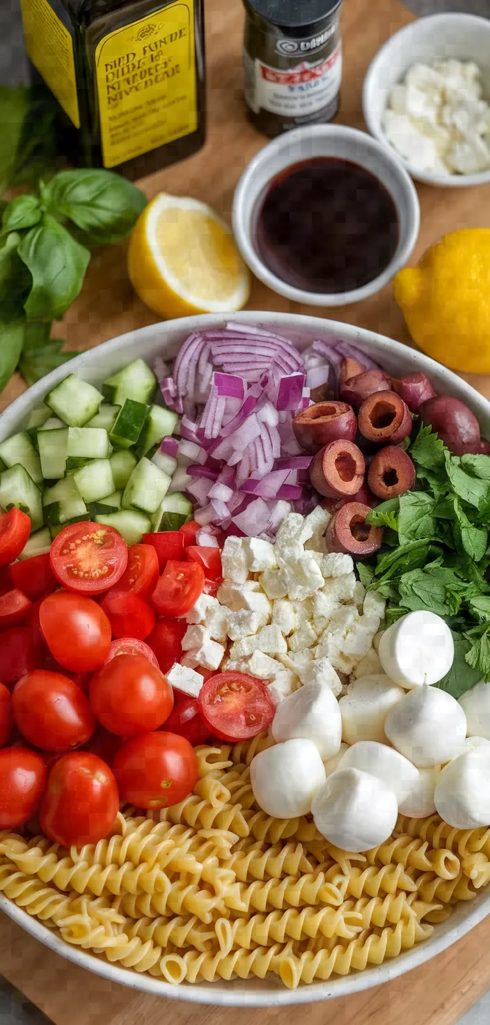 Ingredients photo for Two Quick And Easy Pasta Salads Recipe