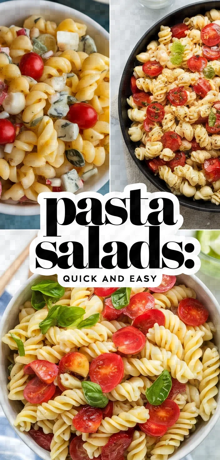 Two Quick And Easy Pasta Salads Recipe