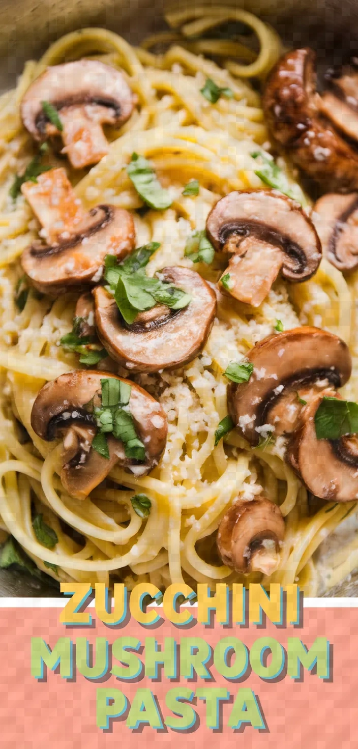 Zucchini Mushroom Pasta Recipe