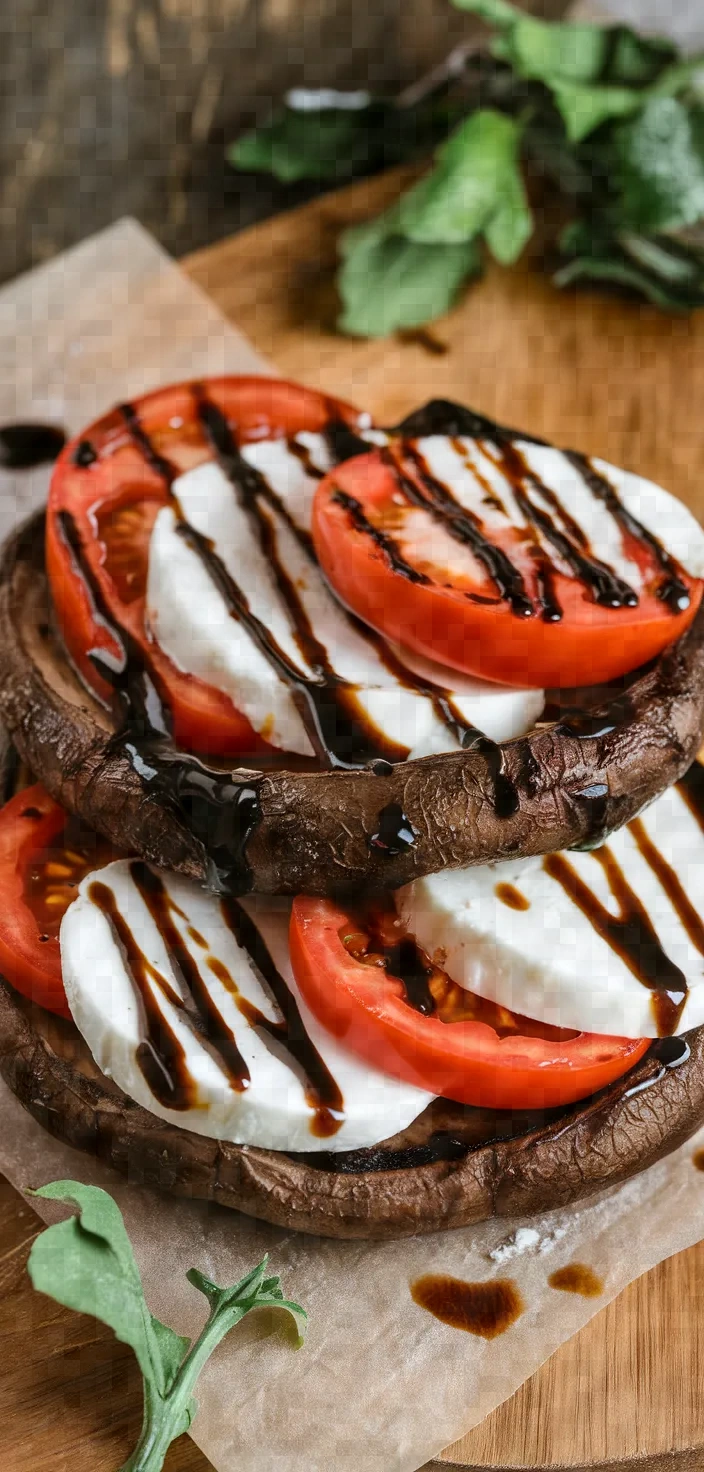 Photo of Balsamic Portobellos Caprese Recipe