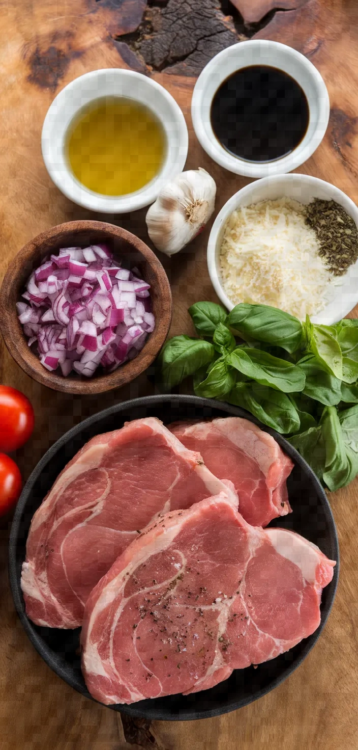 Ingredients photo for Bruschetta Pork Chops Recipe