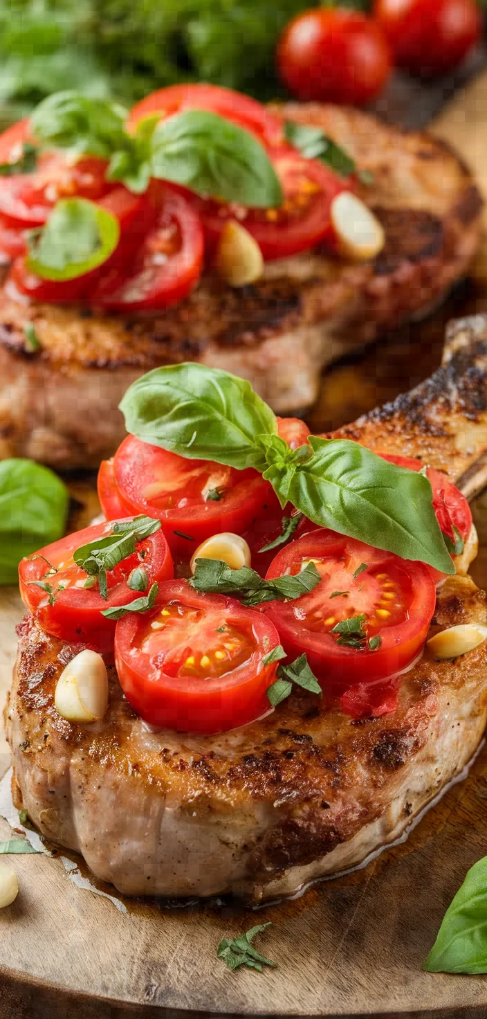 Bruschetta Pork Chops Recipe