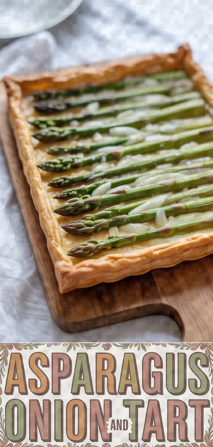 A photo of Asparagus And Onion Tart Recipe