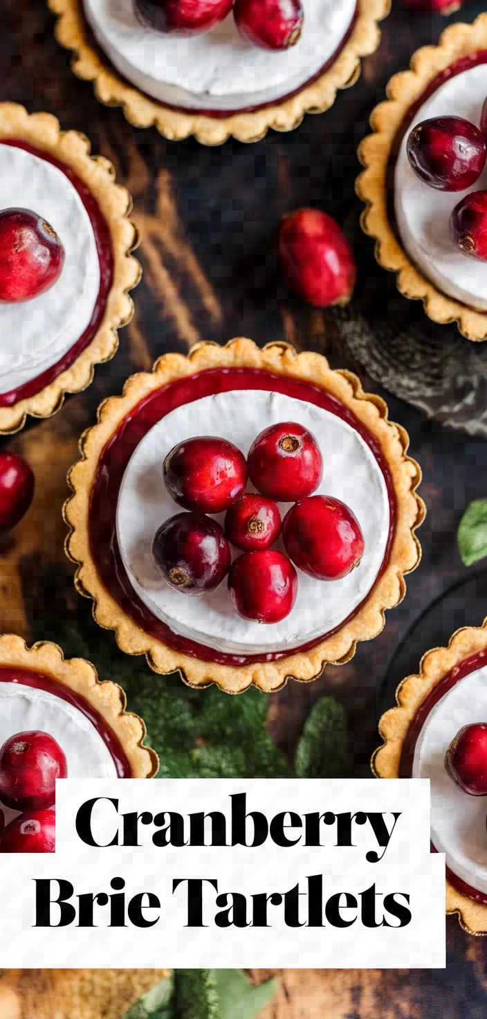 A photo of Cranberry And Brie Tartlets Recipe