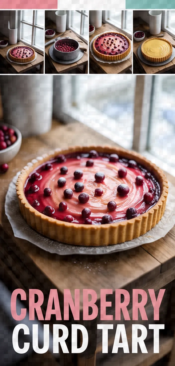 A photo of Cranberry Curd Tart Recipe
