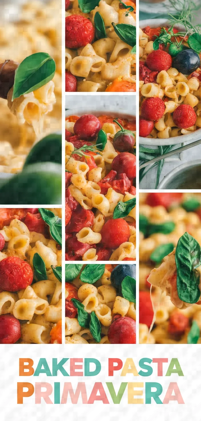A photo of Creamy Baked Pasta Primavera Recipe
