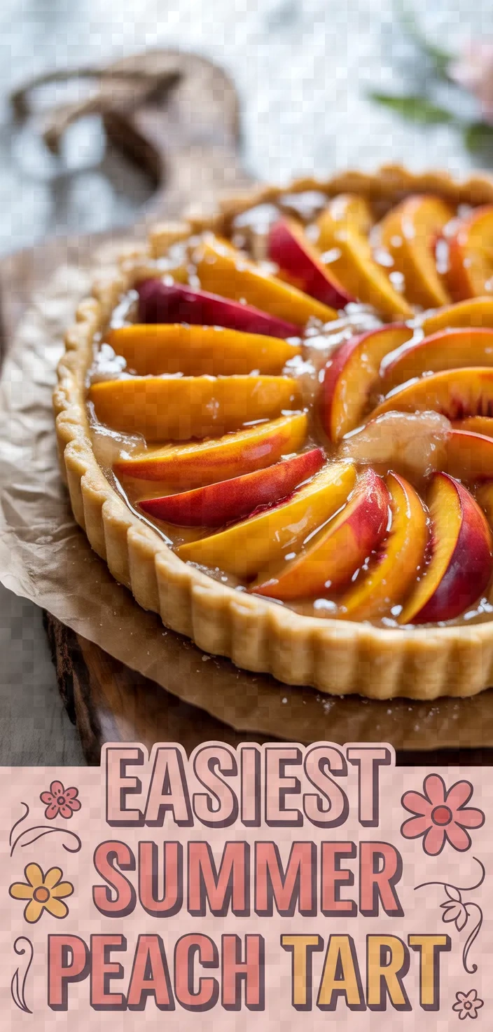A photo of Easiest Summer Peach Tart Recipe