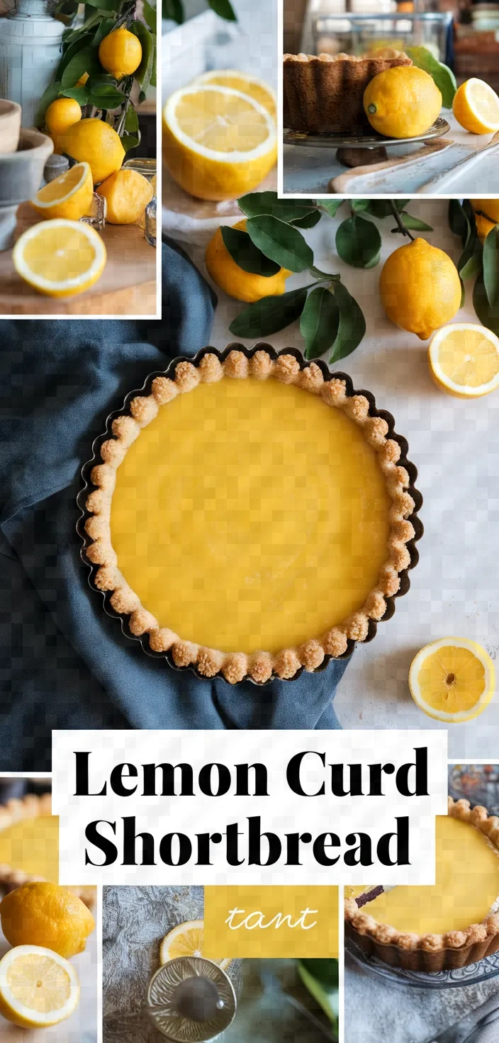 A photo of Meyer Lemon Curd Tart With Shortbread Crust Recipe
