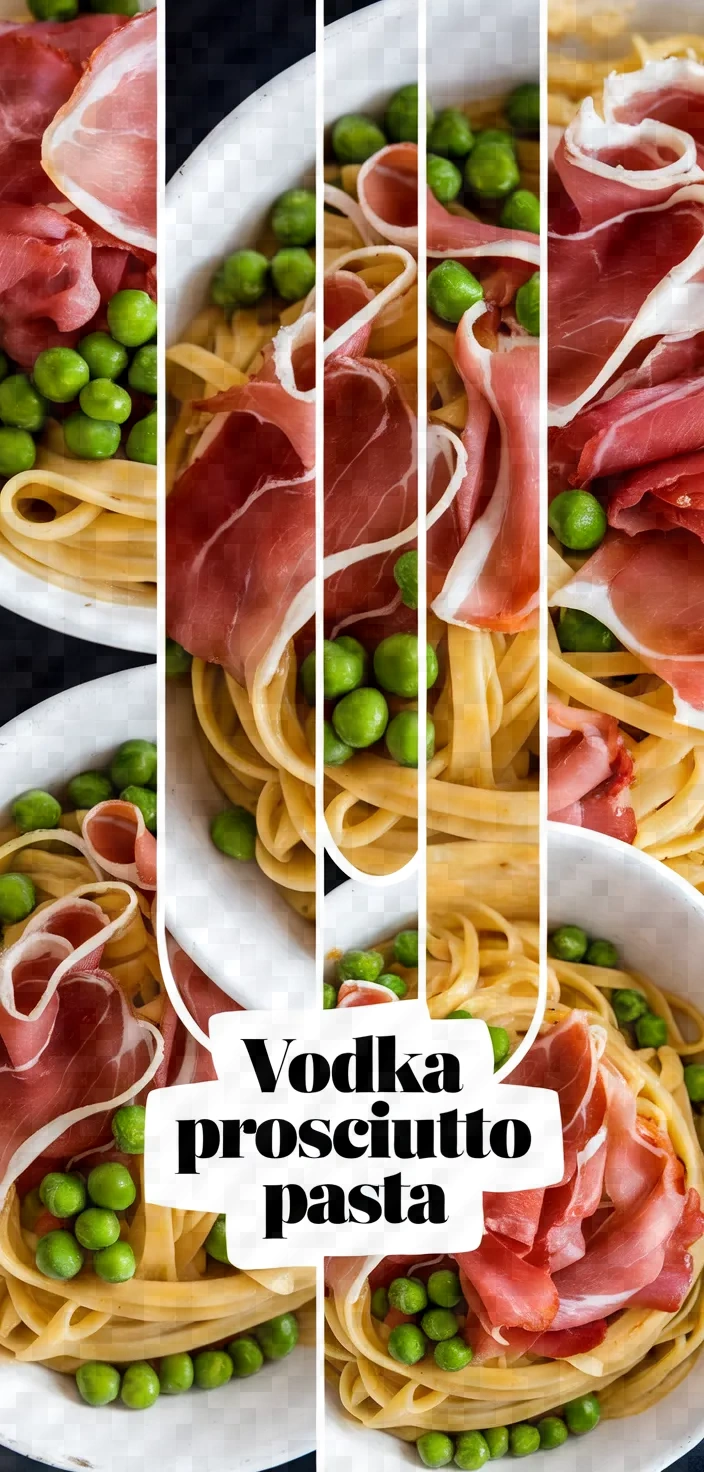 A photo of Pasta Alla Vodka With Prosciutto Peas Recipe