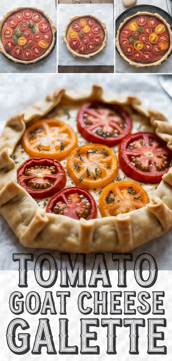 A photo of Tomato And Goat Cheese Galette Recipe