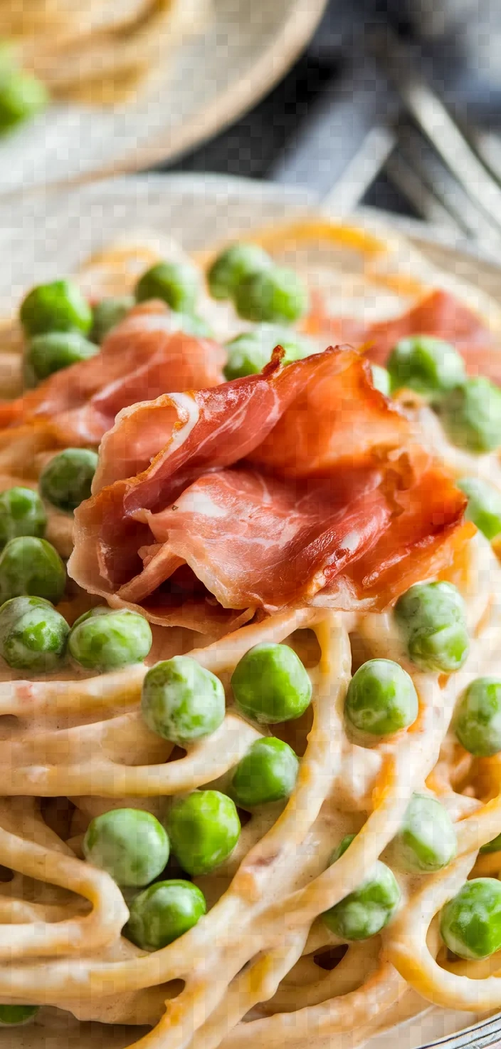 Pasta Alla Vodka With Prosciutto Peas Recipe