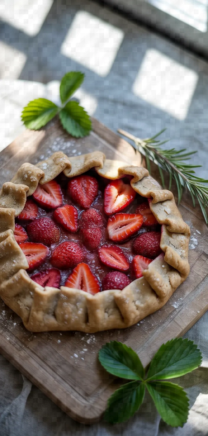 Rustic Whole Wheat Strawberry Galette Recipe