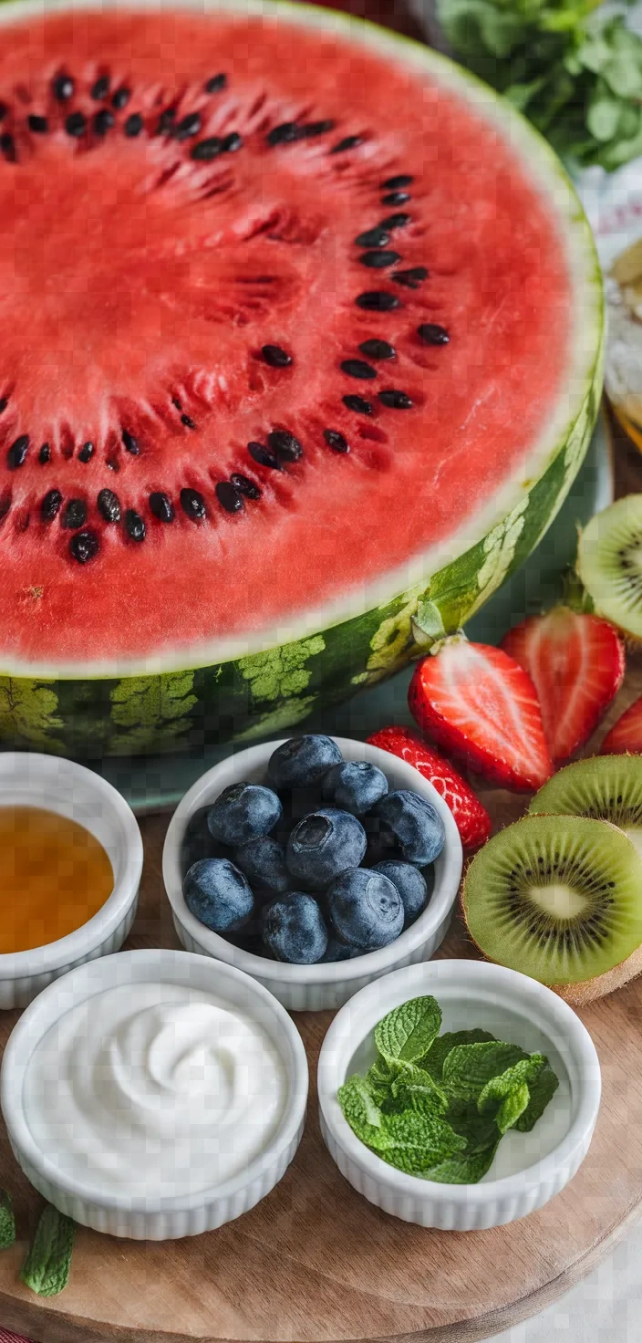 Ingredients photo for Watermelon Pizza Recipe