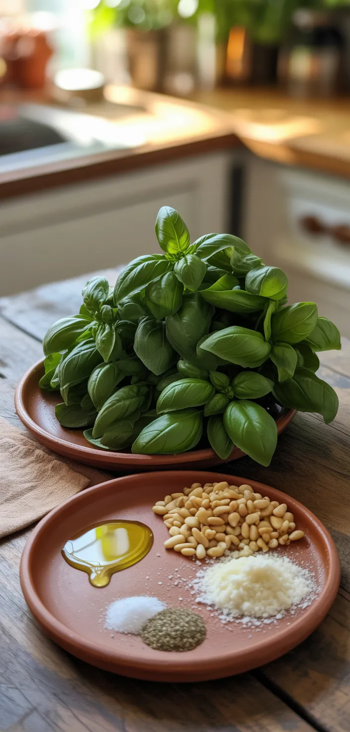 Ingredients photo for Basil Pesto Recipe