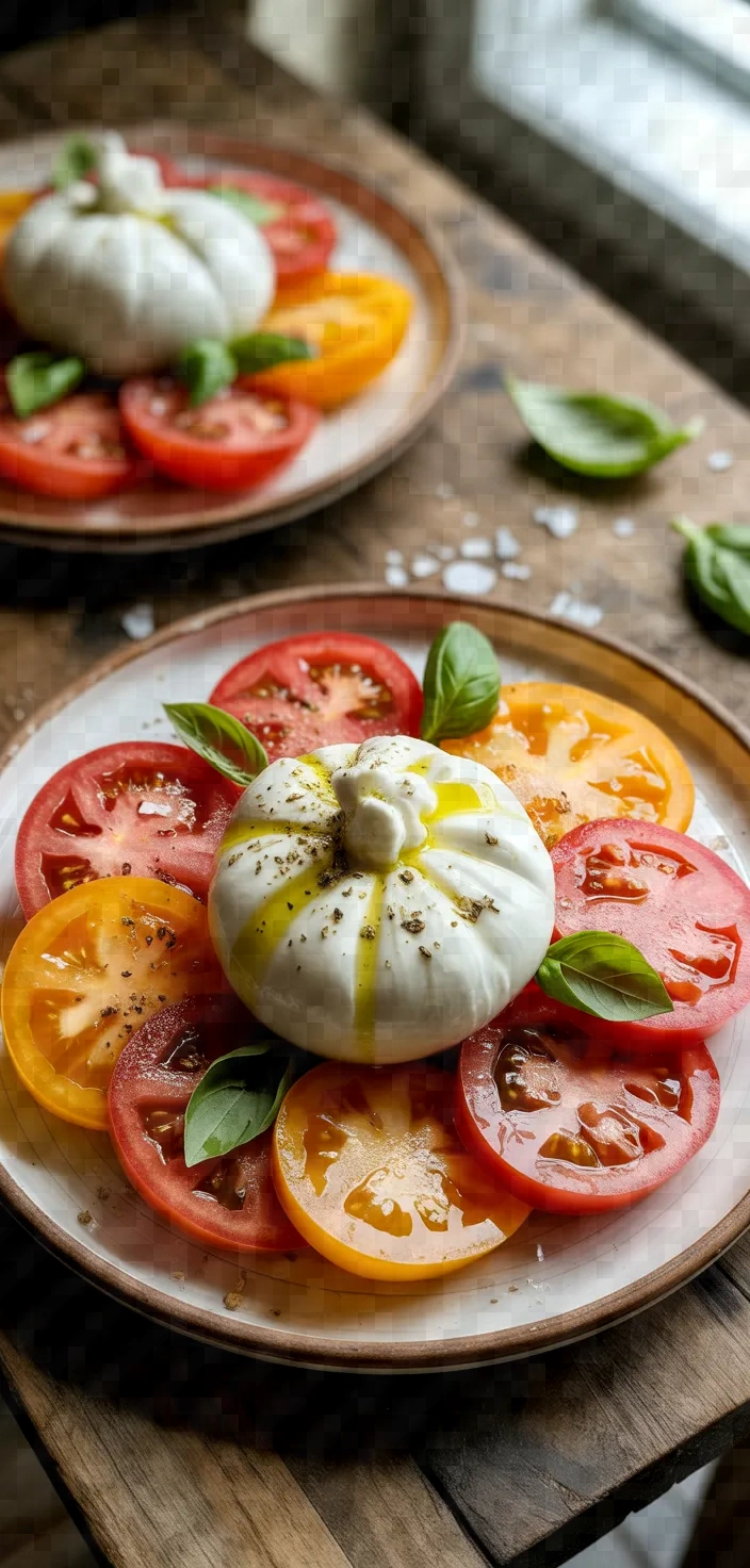 Ingredients photo for Burrata Caprese Recipe