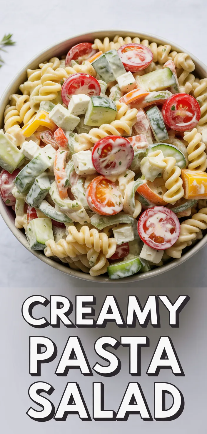 Creamy Pasta Salad Recipe - europeandish.com