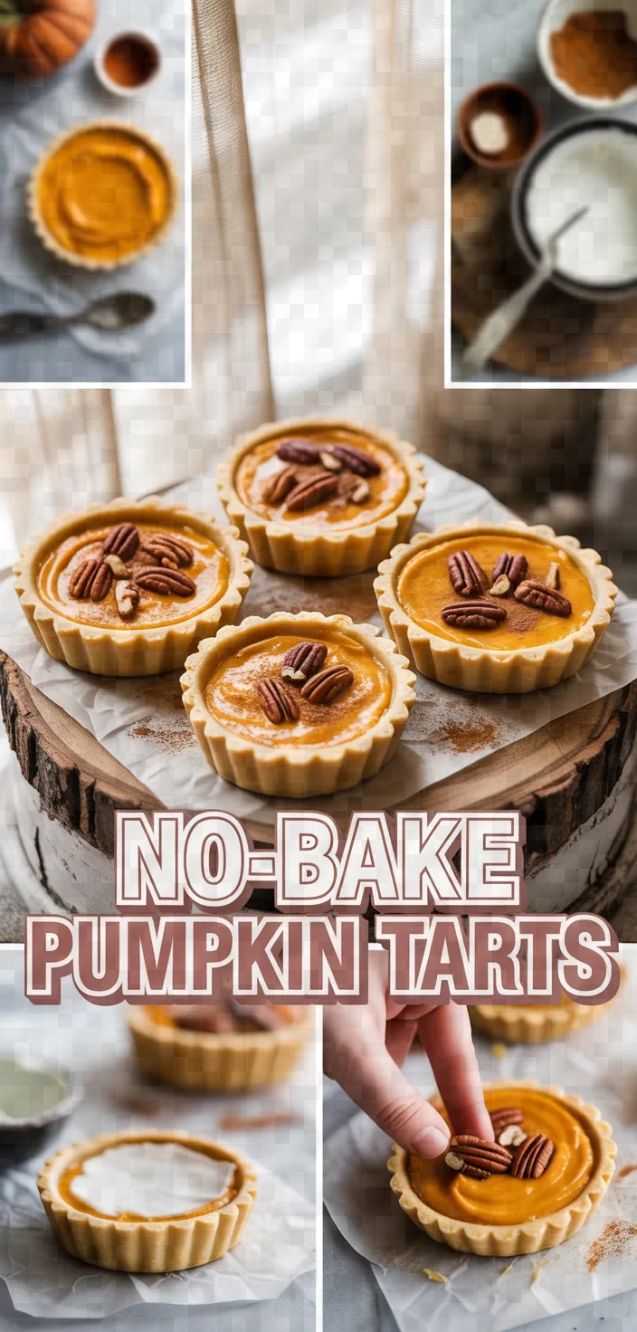 A photo of Mini Pumpkin Pie Tarts No Bake Naturally Sweetened Recipe