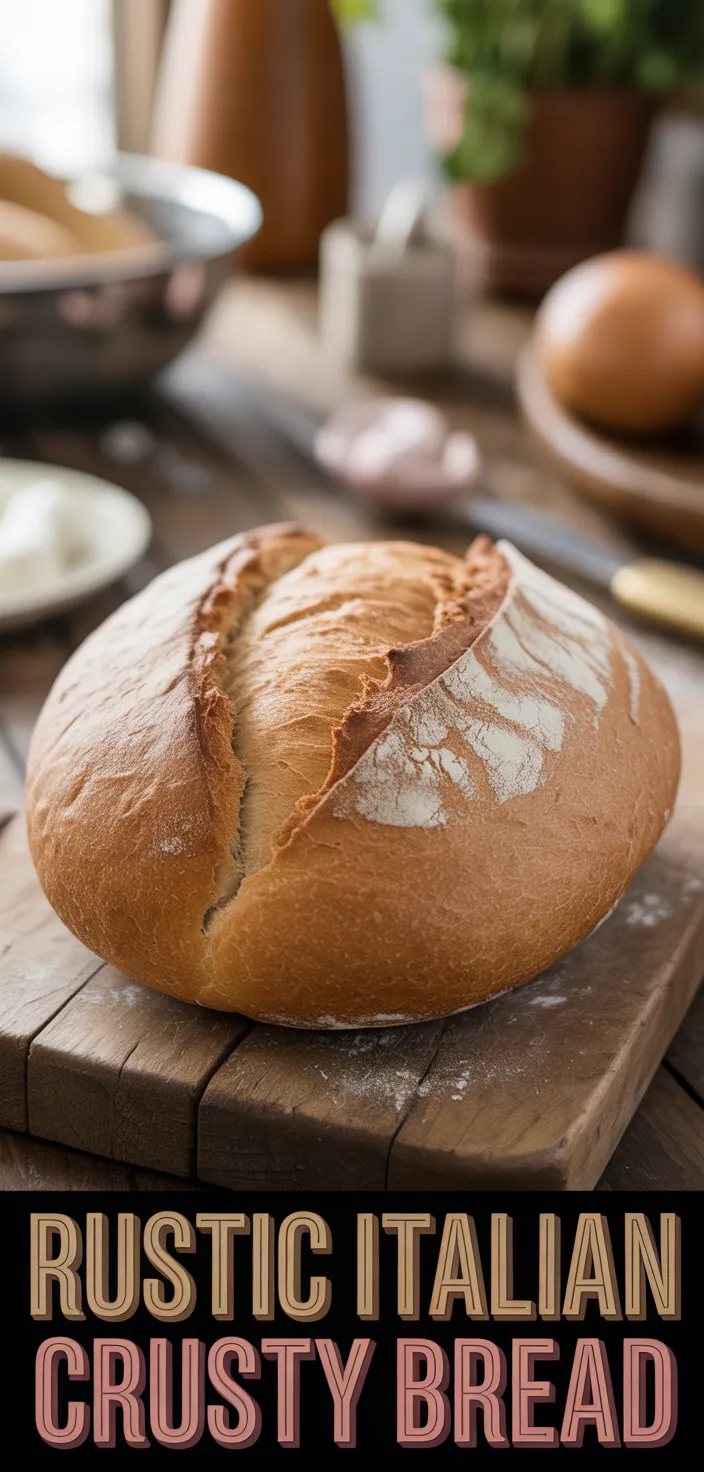 Rustic Italian Crusty Bread Recipe
