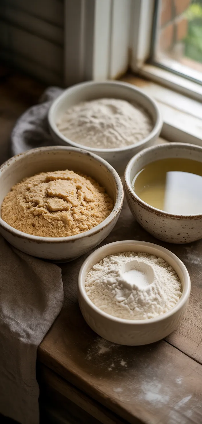 Ingredients photo for How To Make Easy Sourdough Starter For Beginners Recipe