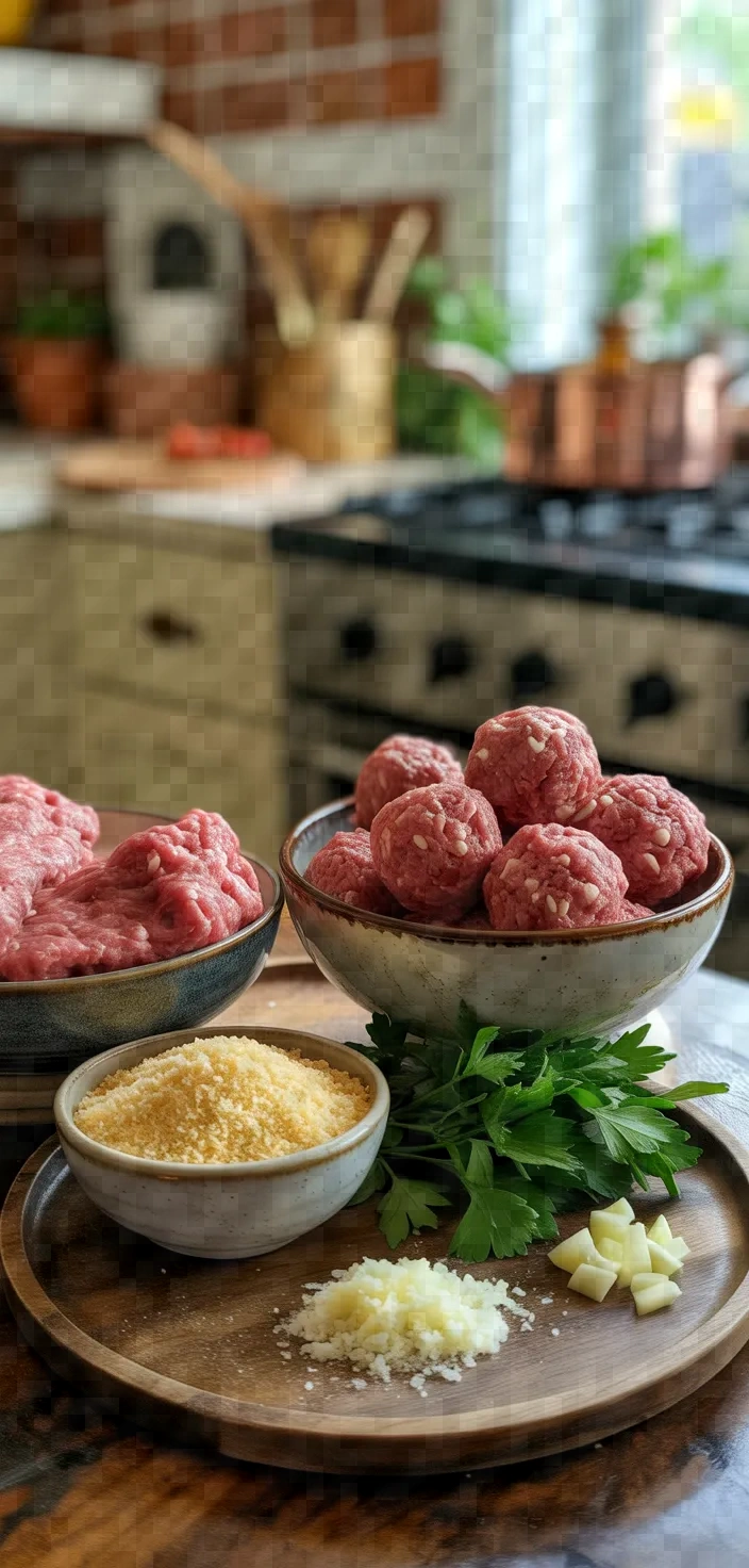 Ingredients photo for Italian Meatballs Recipe