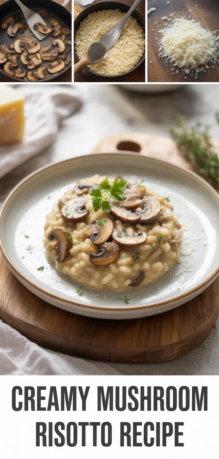 Creamy Mushroom Risotto Recipe - europeandish.com